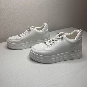 White Platform Sneakers from SHEIN. Size Euro 38, runs small. Barely worn.